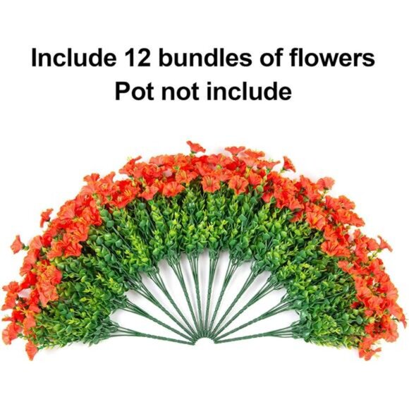 Fake Fall Flowers Artificial Flowers Plants for Outdoors Autumn Decoration - Picture 5 of 7